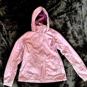 Pink Northface windbreaker